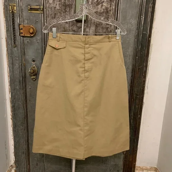 Vintage Skirts 28 Waist Small Medium Vintage 7s Khaki Tan